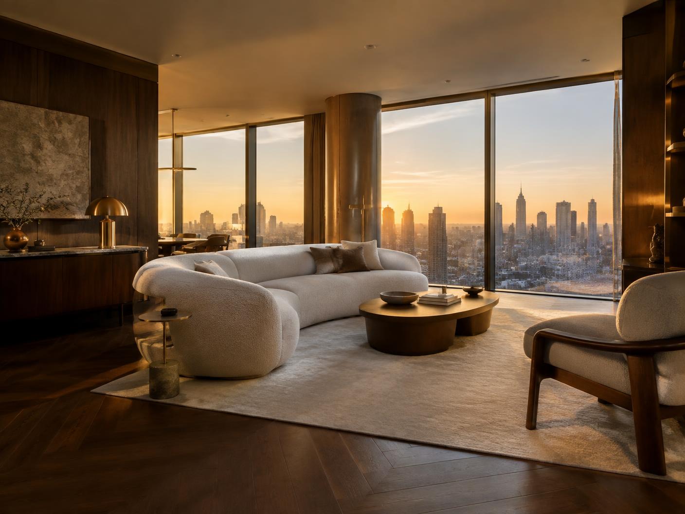 Luksusowy apartament z widokiem na panoramę miasta